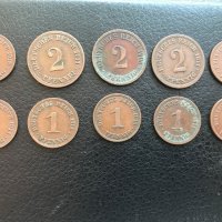 10 бр. монети германиа 1/2 пфенинга 1906/ от1911 /1914 г., снимка 1 - Колекции - 21581680
