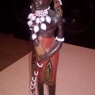 Африканска фигура от дърво-31х7см-внос швеицария, снимка 11 - Антикварни и старинни предмети - 17317721