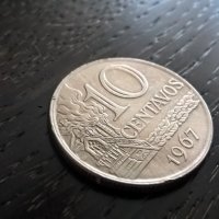 Монета - Бразилия - 10 центавос | 1967г., снимка 1 - Нумизматика и бонистика - 25906205