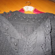 ПУЛОВЕР   И ЖИЛЕТКА -ръчно плетиво, снимка 1 - Блузи с дълъг ръкав и пуловери - 12566834