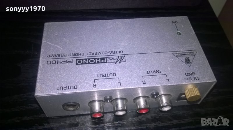 behringer-phono preamplifier-внос швеция, снимка 1