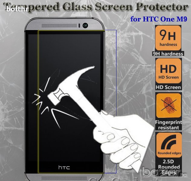 TEMPERED GLASS PROTECTOR HTC ONE M9, снимка 1