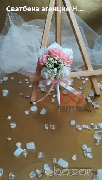 Сватбена бутониера за ревер Макена, снимка 1
