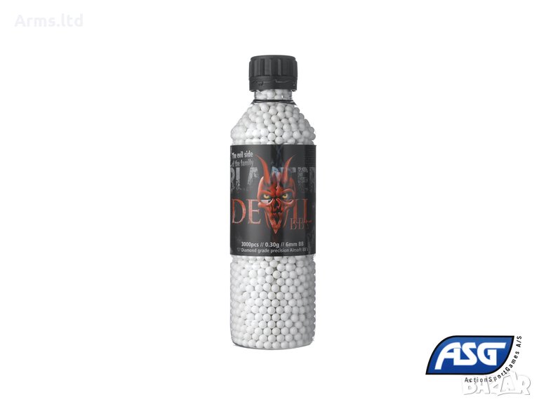 PELLETS BLASTER DEVIL 0.30G 3300 PCS. IN BOTTLE, снимка 1
