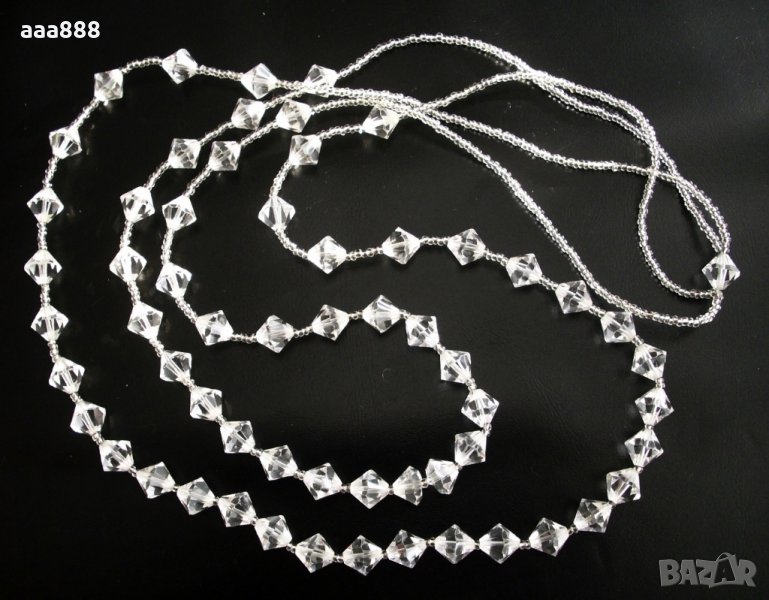 Колие огърлица чешки кристал, снимка 1