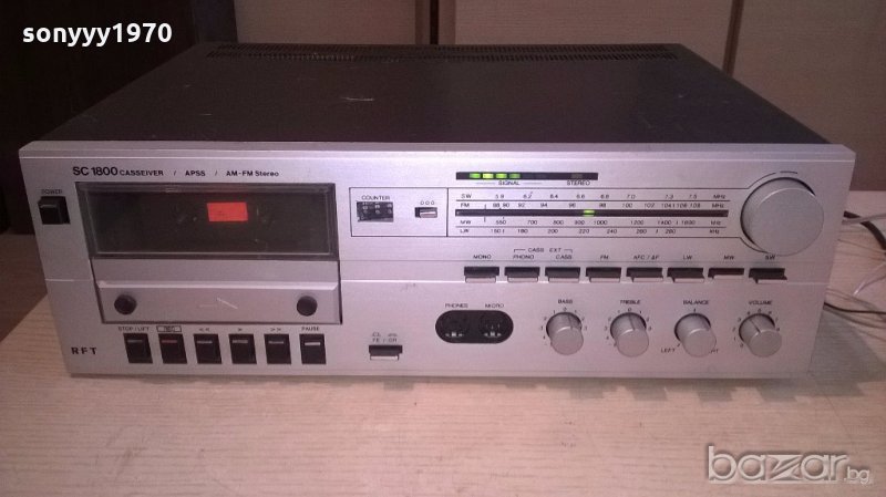 rft sc-1800-deck receiver-ретро машина-внос швеицария, снимка 1
