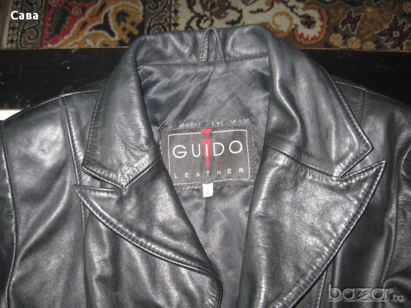 Кожен тренч GUIDO  дамски,с, снимка 1