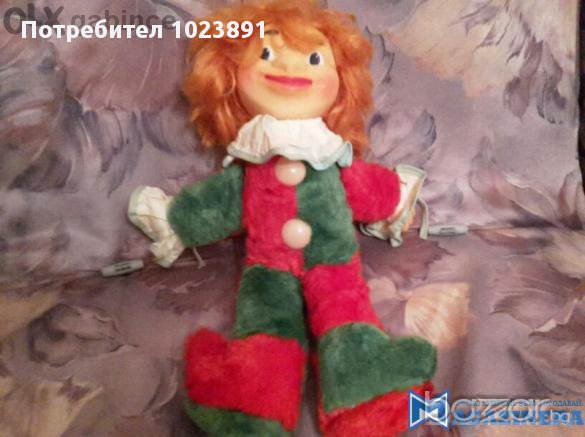 Стара руска играчка клоун, снимка 1