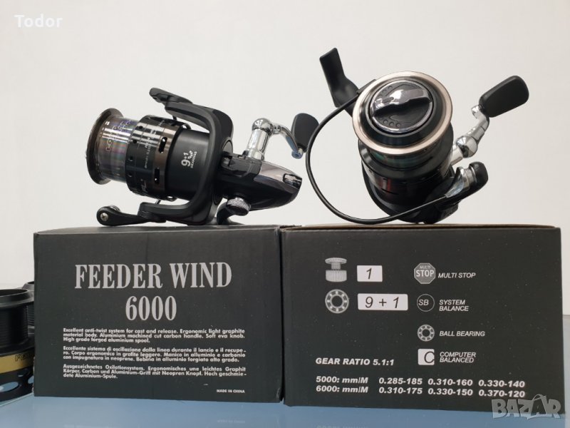 Риболовна Макара Feeder Wind 1000/2000/3000/4000/5000/6000, снимка 1