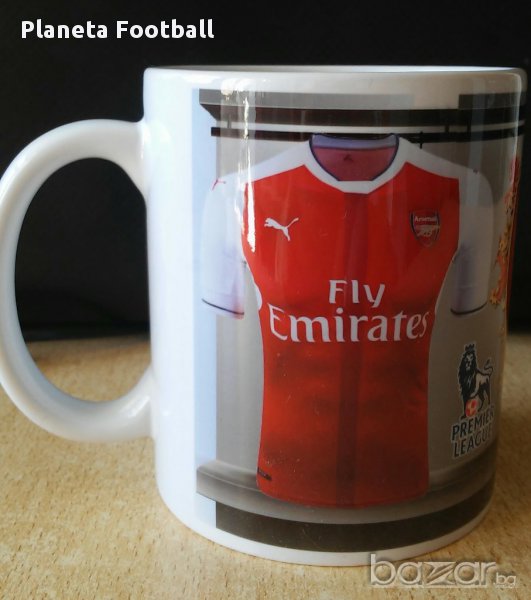 УНИКАЛНА ФЕН ЧАША НА АРСЕНАЛ С ВАШЕ ИМЕ И НОМЕР ПОЖЕЛАНИЕ! ARSENAL LONDON, снимка 1