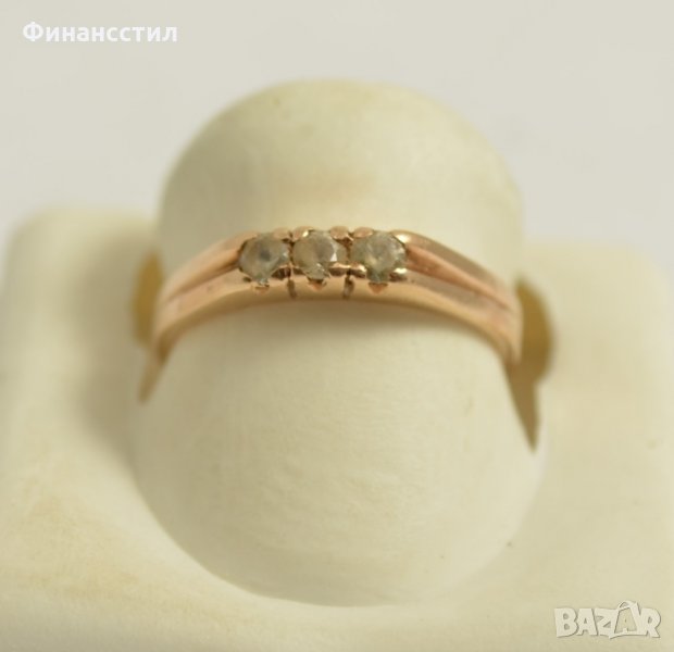 златен пръстен 43566-12, снимка 1