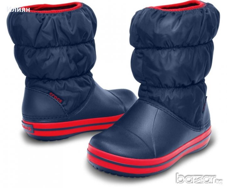 Crocs Puff Boot K Navy/Red, снимка 1
