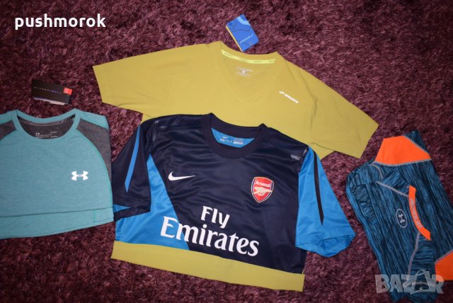 Nike Arsenal, Brooks DriLayer, Under Armour Heat Gear, Under Armour Threadborne, снимка 1 - Тениски - 25246588