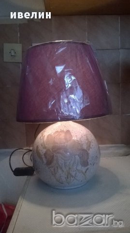 стара керамична нощна лампа, снимка 3 - Настолни лампи - 14947417