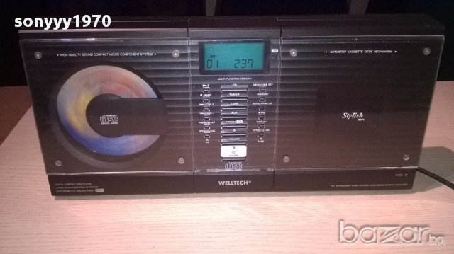 weltech-cd/deck/tuner/amplifier/aux-внос швеицария, снимка 4 - Ресийвъри, усилватели, смесителни пултове - 12665539