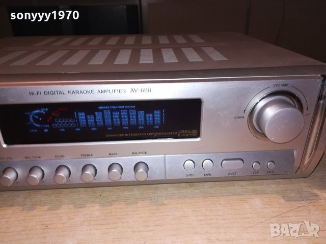 mc Voice av-698 hifi amplifier-germany-внос швеицария, снимка 5 - Ресийвъри, усилватели, смесителни пултове - 21572660