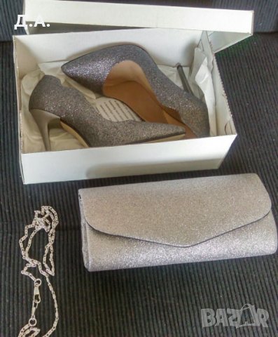 Нови обувки сребристи 37 номер, снимка 6 - Дамски обувки на ток - 25300177