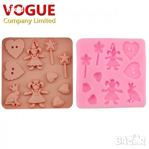 Принцесата и жабока жаба копче вълшебна пръчка силиконов молд форма за декорация торта фондан