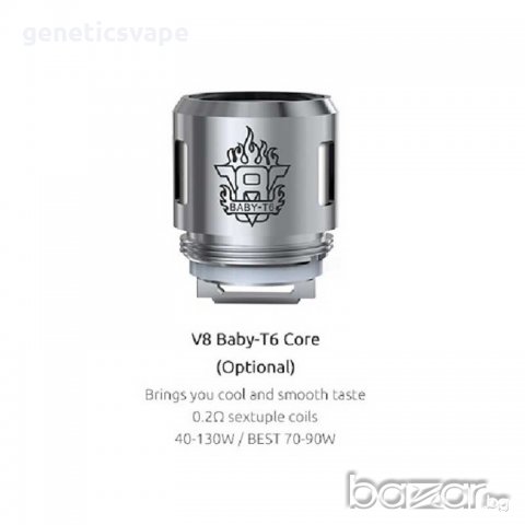 Smok V8 X Baby T6 0.2 Ohm Coils, изпарителни глави на Смок, снимка 1 - Други - 21040946