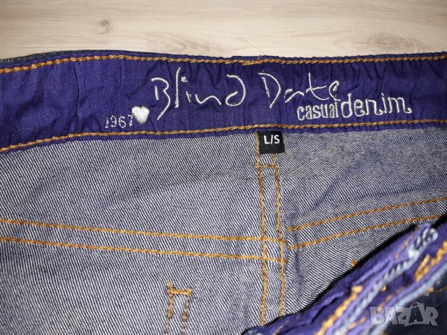Дамски тъмно сини дънки марка Blind Date, снимка 3 - Дънки - 24029958