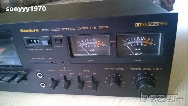 sankyo std-2000 stereo cassette deck-made in japan-9.2 кг-внос швеицария, снимка 14 - Декове - 10272155
