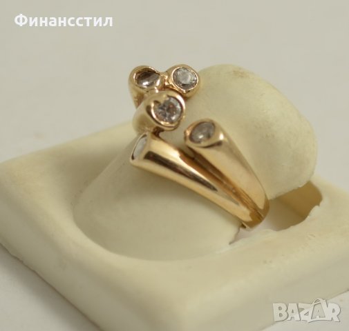 златен пръстен 49739, снимка 2 - Пръстени - 23699729