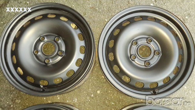 4бр. железни джанти 15" 5x112, 6j, Et-45, центр. 57.1мм, снимка 5 - Гуми и джанти - 12054460