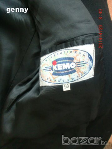 10лв!Разпродажба!Мъжко вълнено сако КЕМО с подплата, черен цвят, 50 н. - М-Л, снимка 3 - Сака - 8439620