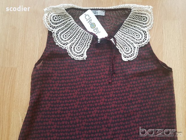 Cikoby - риза на сърца- 158, снимка 2 - Детски ризи - 20685985