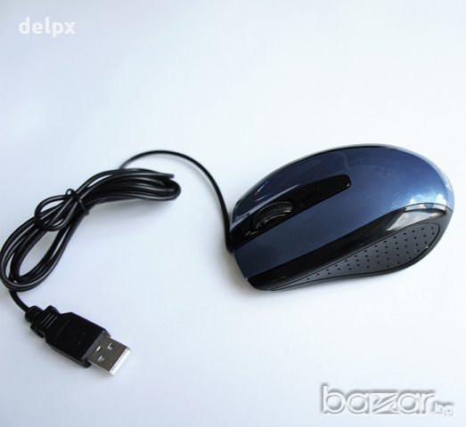 Оптична мишка синя USB DPI=800