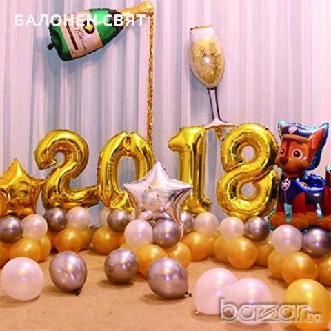 Намаление - 30 % Балони ЧЕСТИТ ИМЕН ДЕН, украси и декорации, ХЕЛИЙ, бърза доставка, снимка 17 - Други - 20280158