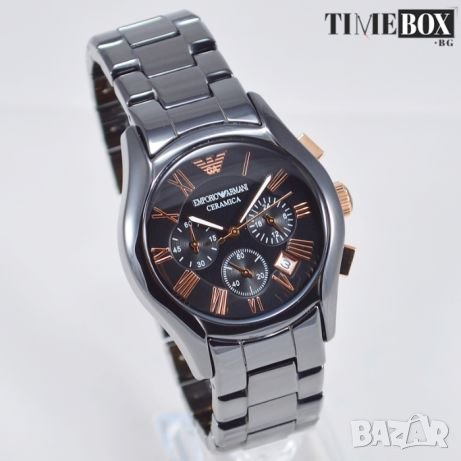 EMPORIO ARMANI Ceramica Chronograph AR1410. Нов мъжки часовник, снимка 3 - Мъжки - 24443189