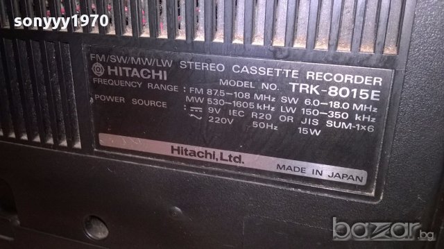 hitachi trk-8015e-made in japan-внос швеицария, снимка 10 - Ресийвъри, усилватели, смесителни пултове - 17736205
