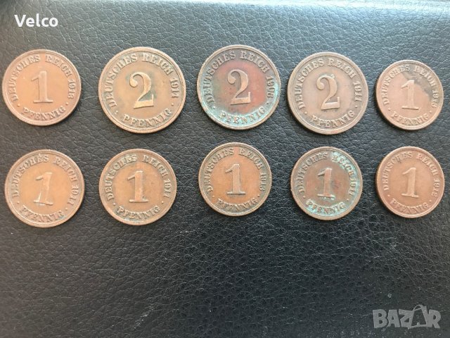 10 бр. монети германиа 1/2 пфенинга 1906/ от1911 /1914 г.