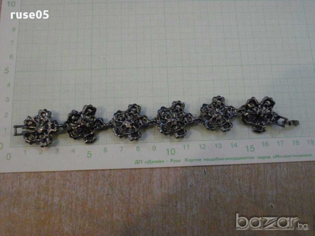 Верижка с камъни имитационна бижутерия, снимка 2 - Гривни - 11798527