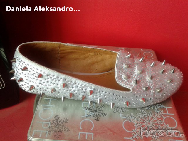 Belle Beaux-уникален модел с шипове и камъни, снимка 2 - Дамски ежедневни обувки - 10394159