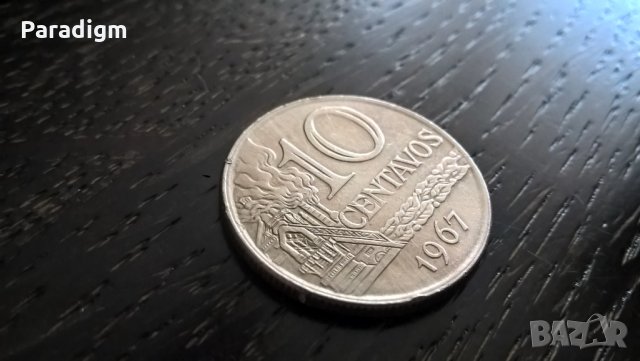 Монета - Бразилия - 10 центавос | 1967г.