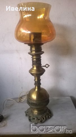стара нощна лампа от месинг