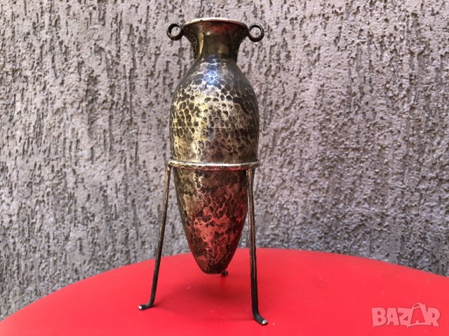 Сребърна гръцка амфора сувенир 