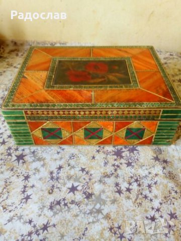 СССР голяма дървена кутия, снимка 4 - Декорация за дома - 22847429