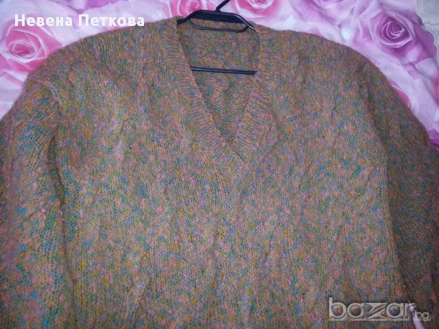 Дамски плетен пуловер зимен вълнен, снимка 5 - Блузи с дълъг ръкав и пуловери - 12768969