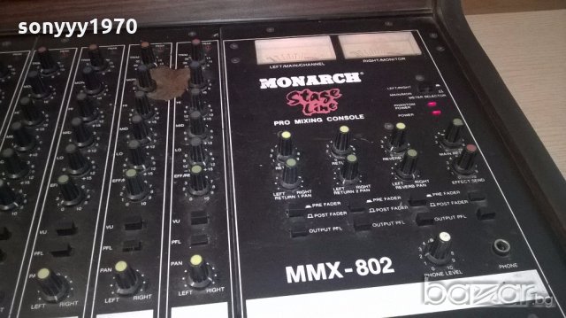 monarch stage line pro mixing console-mmx-802-внос швеицария, снимка 9 - Ресийвъри, усилватели, смесителни пултове - 18915373