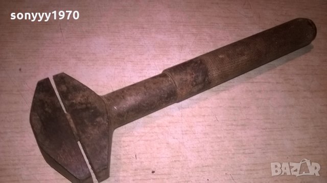 стар раздвижен ключ-внос швеция-25х8см, снимка 5 - Ключове - 25537596