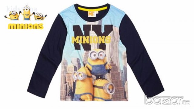 Нова цена! Детска блуза за Minions 6, 8, 10 и 12 г. - Модел 4-6, снимка 2 - Детски Блузи и туники - 16471264