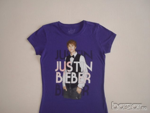  Justin Bieber,дамска или за девойка тениска, 158/164 см., снимка 1 - Детски тениски и потници - 16452346