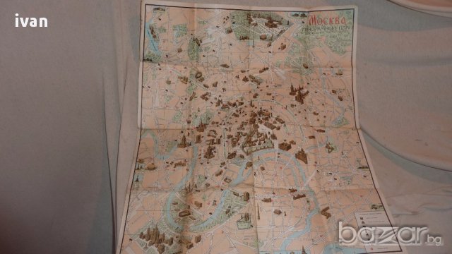 Стара карта на Москва