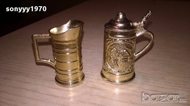 Мини ретро колекция-халба+кана-5х3см-внос швеицария, снимка 4 - Антикварни и старинни предмети - 17611303