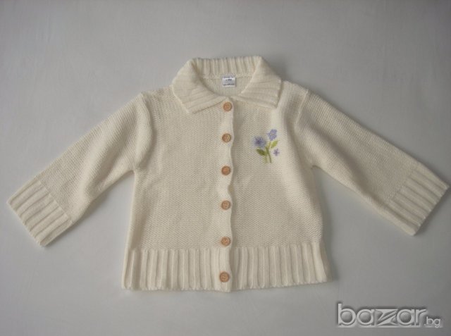 Нежна плетена жилетка за момиче,104 см. , снимка 3 - Детски пуловери и жилетки - 16390633