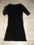 Дамска черна ластична рокля DANDARA, размер М, снимка 1 - Рокли - 23222418