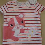 Ефектна детска тениска за момиче Н&м, размер 86, нова , снимка 1 - Бебешки блузки - 7853307